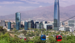 Cable car - view Cerro San Cristobal