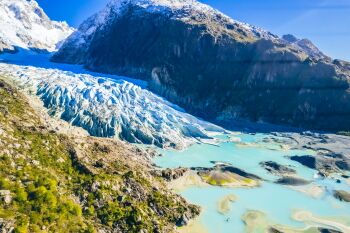 Glacier Canal Las montañas