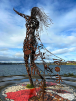 Sculpture in puerto varas