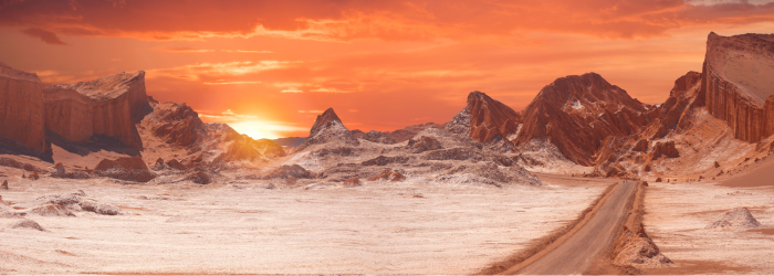 Sunset moon valley