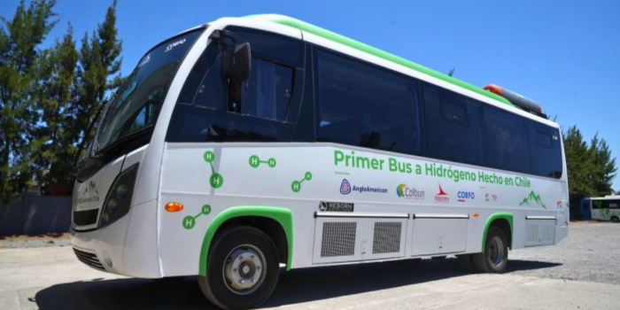 Hydrogen powered bus Chile