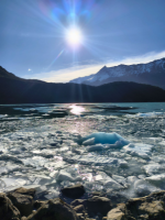 Navigation to serrano glacier